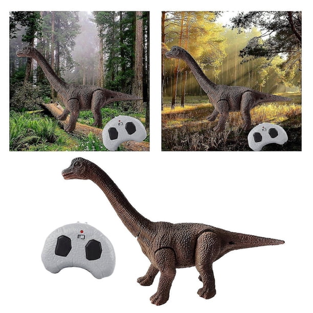 2026 Realistic Kids RC Dinosaur Educational Roaring Sounds 360 Rotation Stunt Brachiosaurus