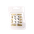 thumbnail image 4 of FUTUREORYY 20Pcs Golden Brass Collet for Rotary Tool High Durability Compatible with Pin Vises and Tools, 4 of 8