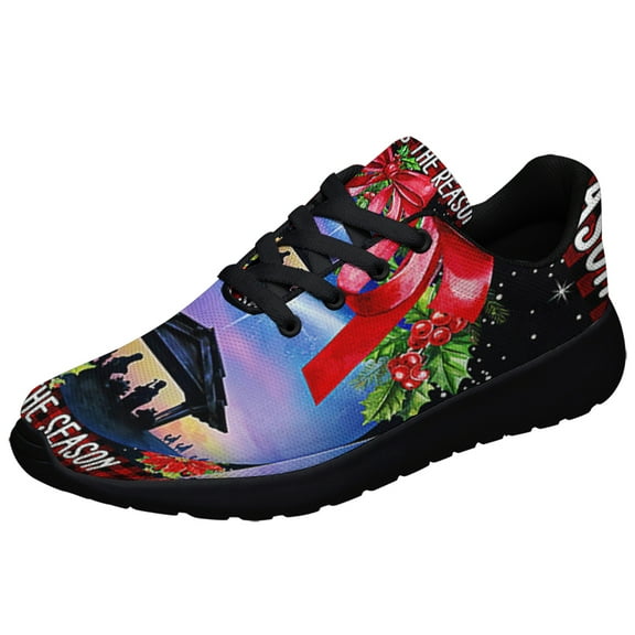 Jesus Is The Reason For The Season ChriStas Shoes Sneakers Black Size 3.5