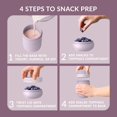 thumbnail image 3 of Bentgo Snack Cup – Recipiente reutilizable para aperitivos con diseño a prueba de fugas, compartimento para ingredientes y tapa de doble sellado, portátil y ligero para el trabajo, viajes, gimnasio –, 3 of 5
