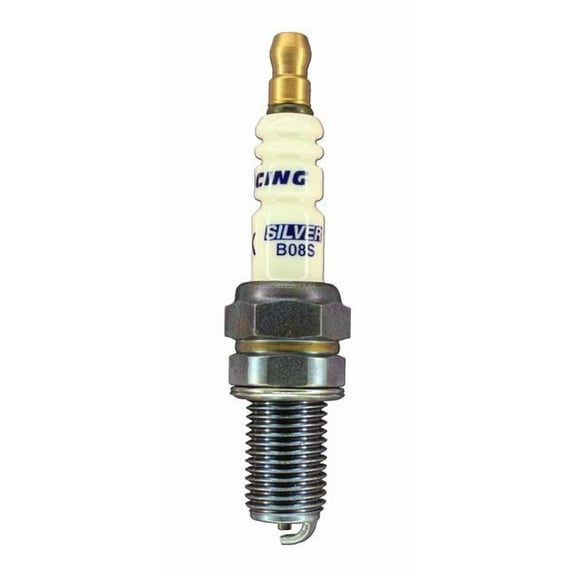 Brisk  Silver Racing Spark Plug with Gasket Seat, 10 mm Thread - 19 mm Reach