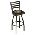 thumbnail image 6 of NDSU Bison 25" Black Wrinkle Swivel Bar Stool with Ladder Style Back, 6 of 7