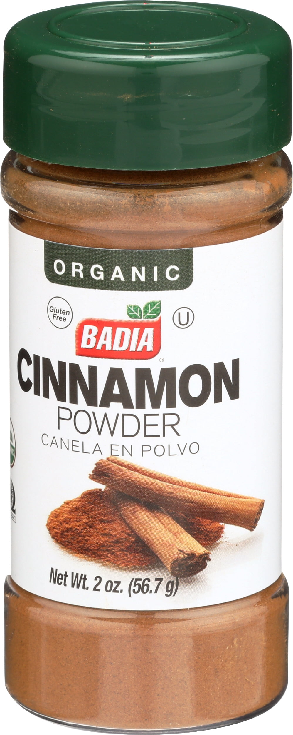 Pack of 8, Badia Organic Cinnamon Powder, 2 oz