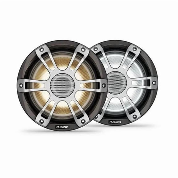 Fusion SG-FL773SPG Signature Series 3i 7.7" 280-watt CRGBW Coaxial Sports Marine Speakers (Pair) - Gray