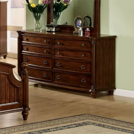 Furniture Of America Noreen Paneled 8 Drawer Dresser In Brown