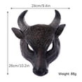 thumbnail image 2 of Teissuly Clearance Easter Carnival Party Half Face Foam 3D Realistic Bull Head Mask(black, One Size) Teissuly WER202309090281, 2 of 7