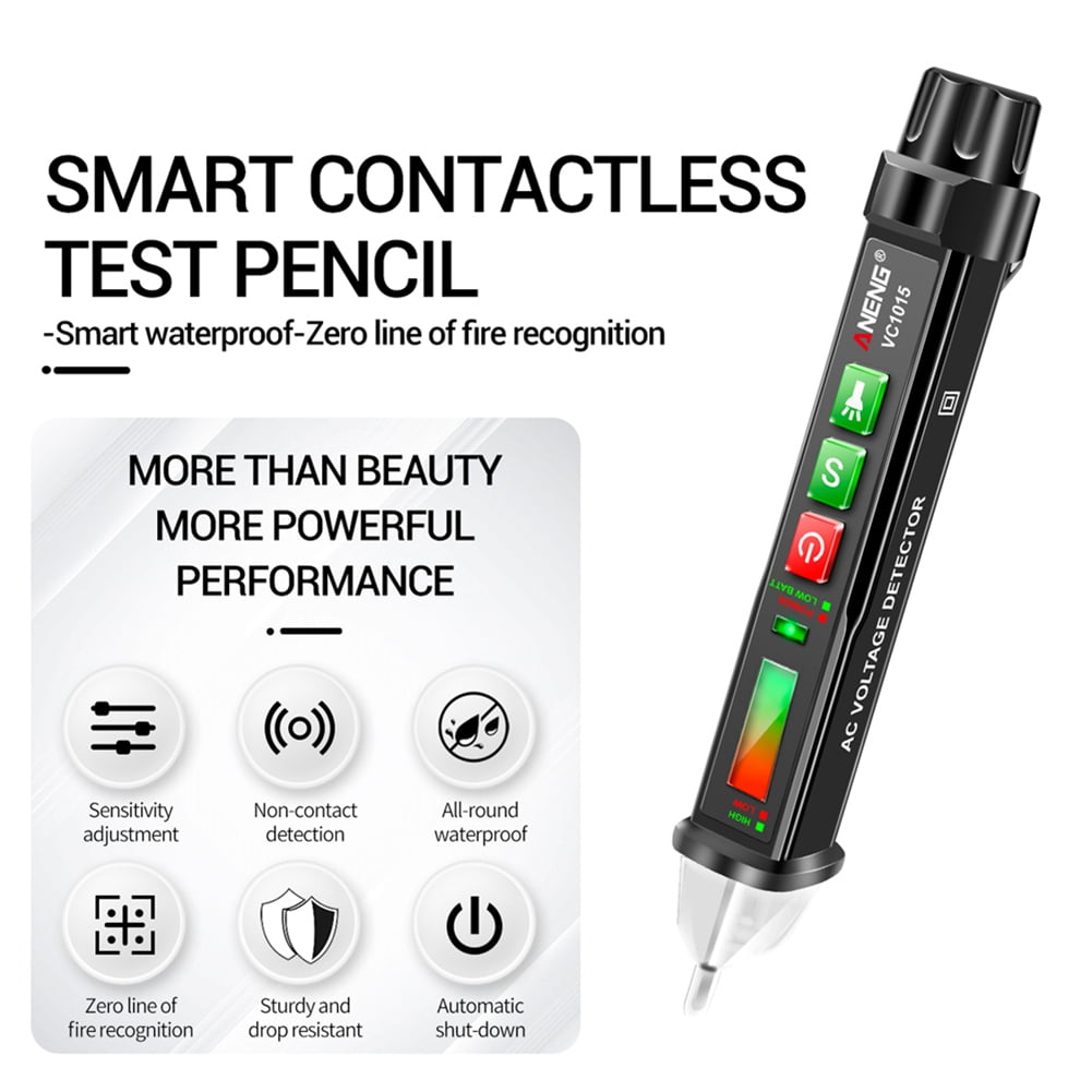 12-1000V Non-contact Smart AC Voltage Test Pen Electric Compact Sensitivity 