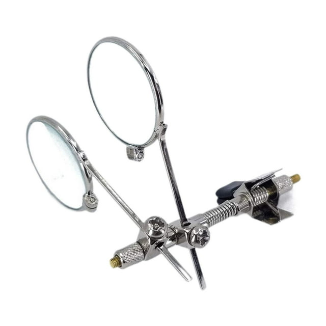 Lupa con clip para gafas Jinwen 5x/10x 2 lentes para reparación de relojes