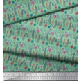 thumbnail image 2 of Soimoi Cotton Duck Fabric Leaves & Floral Artistic Print Sewing Fabric Yard 56 Inch Wide, 2 of 3