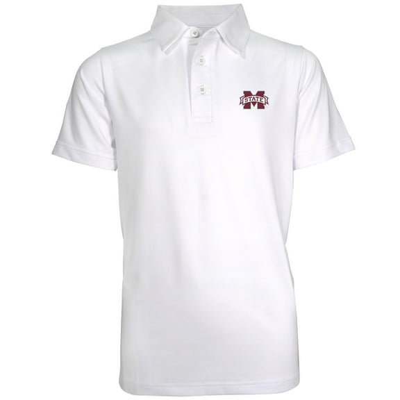 Youth Garb White Mississippi State Bulldogs Polo
