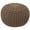 Taupe/Brown, variant on Ornavo Home 18.5" Round Pouf Ottoman, Cotton Hand-Knitted Cable Braid Footrest Stool, Natural
