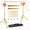 Gold, variant on 10ft Adjustable Backdrop Stand Kit, Heavy-Duty Photography Background Support System with Clamps & Carry Bag, Photo Video Studio Backdrop Stand for Parties, Weddings, Green Screen & Banner Display