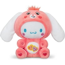 Hello Kitty x Carebear 9" Cinnamoroll dressed up like Love-A-Lot Bear