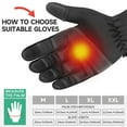 thumbnail image 6 of BYXAS Winter Gloves Women Men Ski Snow Gloves Liner Thermal Warm Touch Screen, Suit for Running, Cycling, Biking, Hiking, Driving, Walking, Typing, Freezer Work, Sports, Soccer, Shooting(Gray XL), 6 of 11