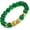 Green Jade Bracelet, variant on Fengshui Porsperity Jade Bracelet Lucky Charm Feng Shui Black Obsidian Wealth Bracelet for Men Women with Pi Xiu Pi Yao Attract Wealth Good Luck(Green)