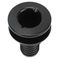 thumbnail image 1 of 1-1/2" ABS Straight Through Fitting, Boat Accessory, Black, 1 of 4