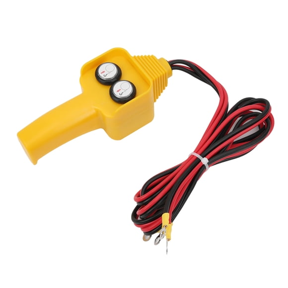 FAGINEY Winch Control Handle,Winch Wired Controller Hand Control Assembly Push Button Style 12V For Capstan 1500lbs‑5000lbs