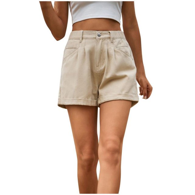 Birdeem Spring and Summer New Womens Button Zipper Solid Fashion Casual Short Jeans
