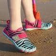 thumbnail image 5 of ZHOGXU Big Boys Girls Sneakers Flat Sole Non Slip Print Breathable Comfortable Lightweight Sports Shoes For Outdoor Activities Pink 10-10.5 Years, 5 of 7