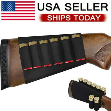 8 Round Shotgun Buttstock Shell Holder Ammo Holster for 12 or 20 Gauge