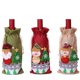 thumbnail image 1 of RV Juego de suministros para botellas de vino de arpillera navideña, decoración del día de Navidad, muñeca bonita, botella de champán, 3 uds., 1 of 5