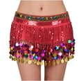 thumbnail image 1 of Bufanda de cintura con borlas encriptadas para danza del vientre para mujer, accesorios para la cintura, bufanda para la cadera, blusa para mujer, 1 of 2