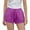Purple, variant on ShomPort Girls Lace Trim Shorts Casual Summer Elastic Waist Drawstring Loose Comfy Dressy Shorts, 4-14Y