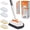 orange+white, variant on 3-in-1 Bathtub Scrubber Brush, Detachable Replacement Heads Scrub Brush for Bathroom bathtub