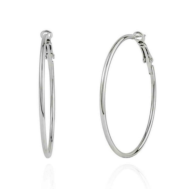 Pinza para el cabello sin orificio para la oreja, aretes de metal con incrustaciones de diamantes multicapa en forma de C, aretes detumescentes