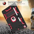 thumbnail image 2 of QJUHUNG Étui pour iPad 9e Génération Étui pour iPad 8e Génération Étui pour iPad 7e Gén. Étui iPad 10,2” 2021/2020/2019 3 en 1 Robuste Résistant Anti-Choc Étui de Protection avec Support Porte-Stylo Rose, 2 of 9