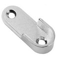 thumbnail image 4 of 10Pcs Zinc Alloy Oval Closet Rod End Supports Wardrobe Flange Bracket Holder, 4 of 8