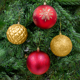 thumbnail image 4 of Esfera de Navidad Importadora La Merced 10 cm Paquete 20 Pz Rojo con Dorado Plástico Alta Resistencia, 4 of 5