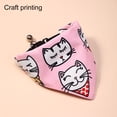 thumbnail image 5 of Pet Triangle Scarf - Creative Pattern - Mini Bells Design - Breathable Polyester - Cat Cartoon Print Saliva Towel - Pet Accessories, 5 of 8