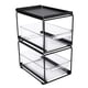 thumbnail image 3 of Organizador de almacenamiento para armario con contenedor transparente, organizador de armario, duradero y multiusos. Dos capas negro, 3 of 9