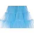 thumbnail image 5 of Girls Petticoat 1950s Tutu Skirts Blue Petticoat Crinoline Underskirt Slip Dress, 5 of 6