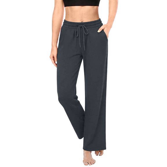 Byworldtasic Women's High Waist Wide Leg Lounge Pants Drawstring Casual Sweatpants Soft Loose Fit Yoga Trousers