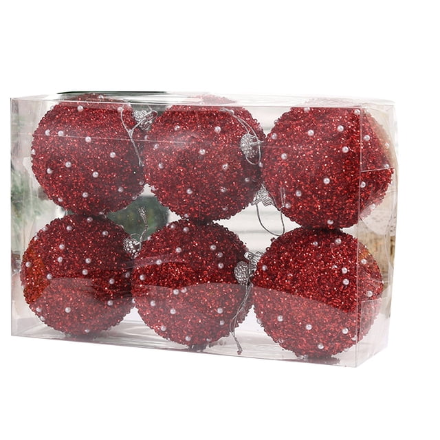 6pcs Exquisite Christmas Tree Decoration Unique Design Holiday Party for Festive Celebrations