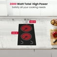 thumbnail image 5 of Gasland Chef 2 Burner 12" Electric Ceramic Stove Top,Mechanical Knob Control Electric Cooktop, 5 of 7