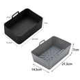 thumbnail image 5 of Oiur Air Fryers Pan Convenient Good Toughness Reusable Air Frying Pot Liner Silicone Tray Household Supply, 5 of 8