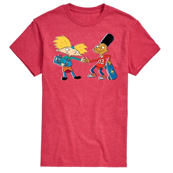 Hey Arnold! - Arnold and Gerald Skateboard - Men's Short Sleeve Graphic T-Shirt