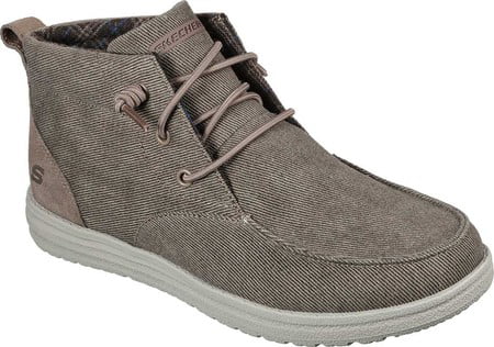 mens skechers boots with memory foam