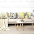 thumbnail image 3 of Gray And Yellow Floral Combination Daisy Cushion Cover 1 Model 45*45cm, 3 of 6