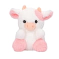 thumbnail image 3 of Strawberry Cow Plush Doll - Cute Stuffed Animal Toy, Soft Cuddly Cow Plushie, Durable Family Stuffed Toy, Perfect Holiday Birthday Gift for Easter Decor Cuddle Play, 7.9in, Pink, 3 of 8