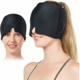 thumbnail image 5 of Gel Hot and Cold Therapy Headache Migraine Relief Cap Black, 5 of 5