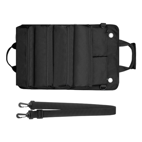 Tizuqe Tool Roll Bag 4 Pockets Tool Bags Multi-Purpose Roll Up Tool Bag Wrench Roll