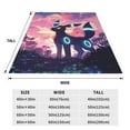 thumbnail image 5 of Umbreon Soft Lightweight Bed Blankets Plush Fuzzy Cozy Blanket Microfiber Throw Blanket for Couch, 5 of 9
