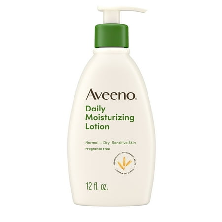 Aveeno Daily Moisturizing Body Lotion with Oat for Dry Skin, 12 fl. oz