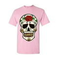 thumbnail image 1 of Tee Hunt Sugar Skull Calavera T-Shirt Dia de Los Muertos Day of The Dead Mens Shirt, Light Pink, Small, 1 of 5