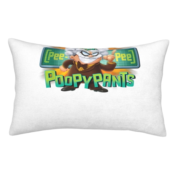 Fundas de almohada de Capitán Calzoncillos y la peligrosa trama del profesor Poopypants, fundas de almohada mullidas súper suaves y acogedoras con cremallera, 20 x 30 pulgadas, dormitorio, sofá,
