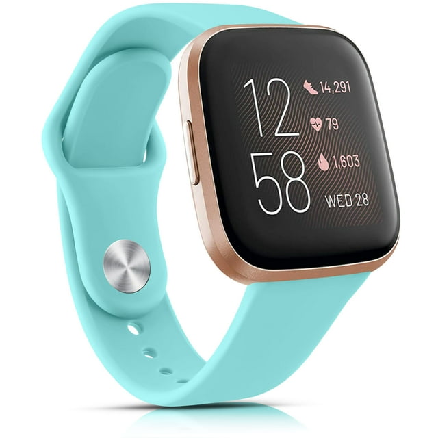 Soft Silicone Strap For Fitbit Versa 1/Versa 2/Versa 3/Versa 4 Band Bracelet For Fitbit Versa Lite/Sense/Sense 2 Strap Wristband Light Blue For Fitbit Versa 4